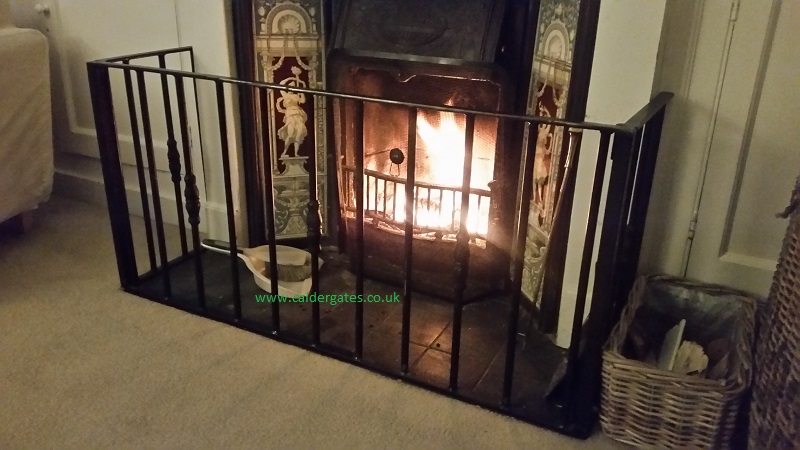 wrought iron fire guards cutom made uk